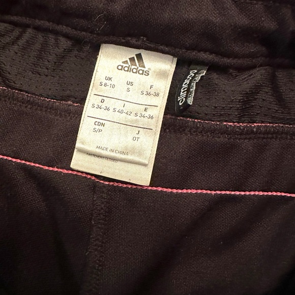 Adidas women’s Joggers Black with Pink Stripes - Picture 3 of 3